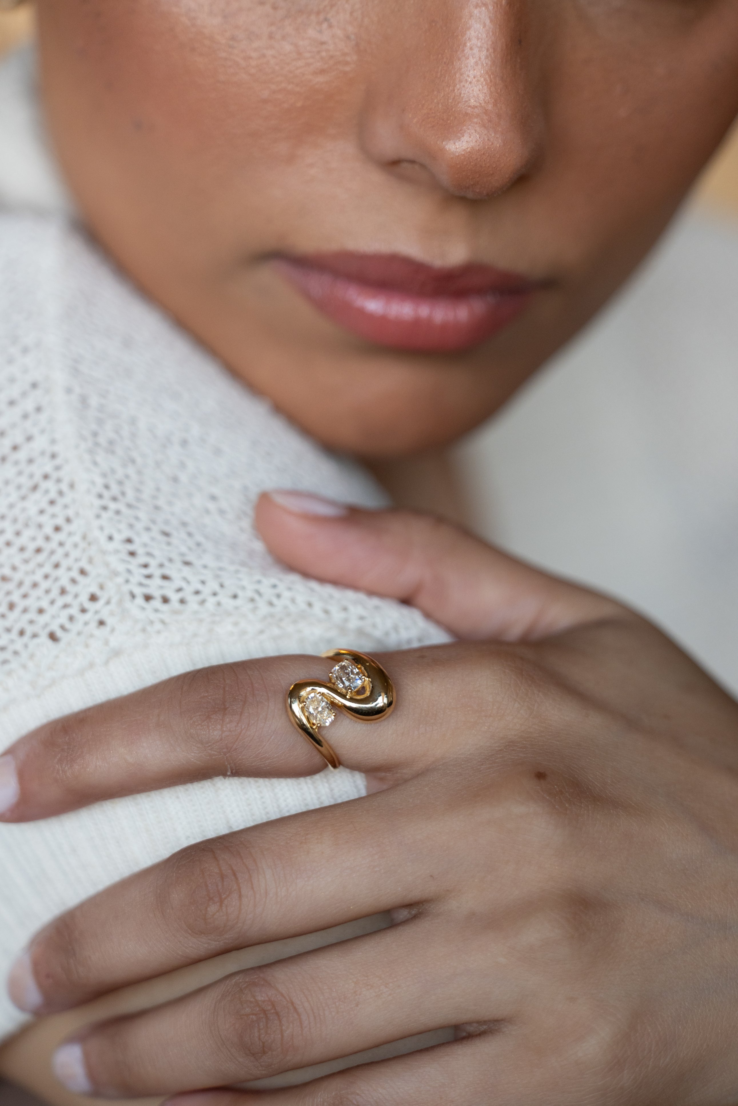 Double Wave Ring