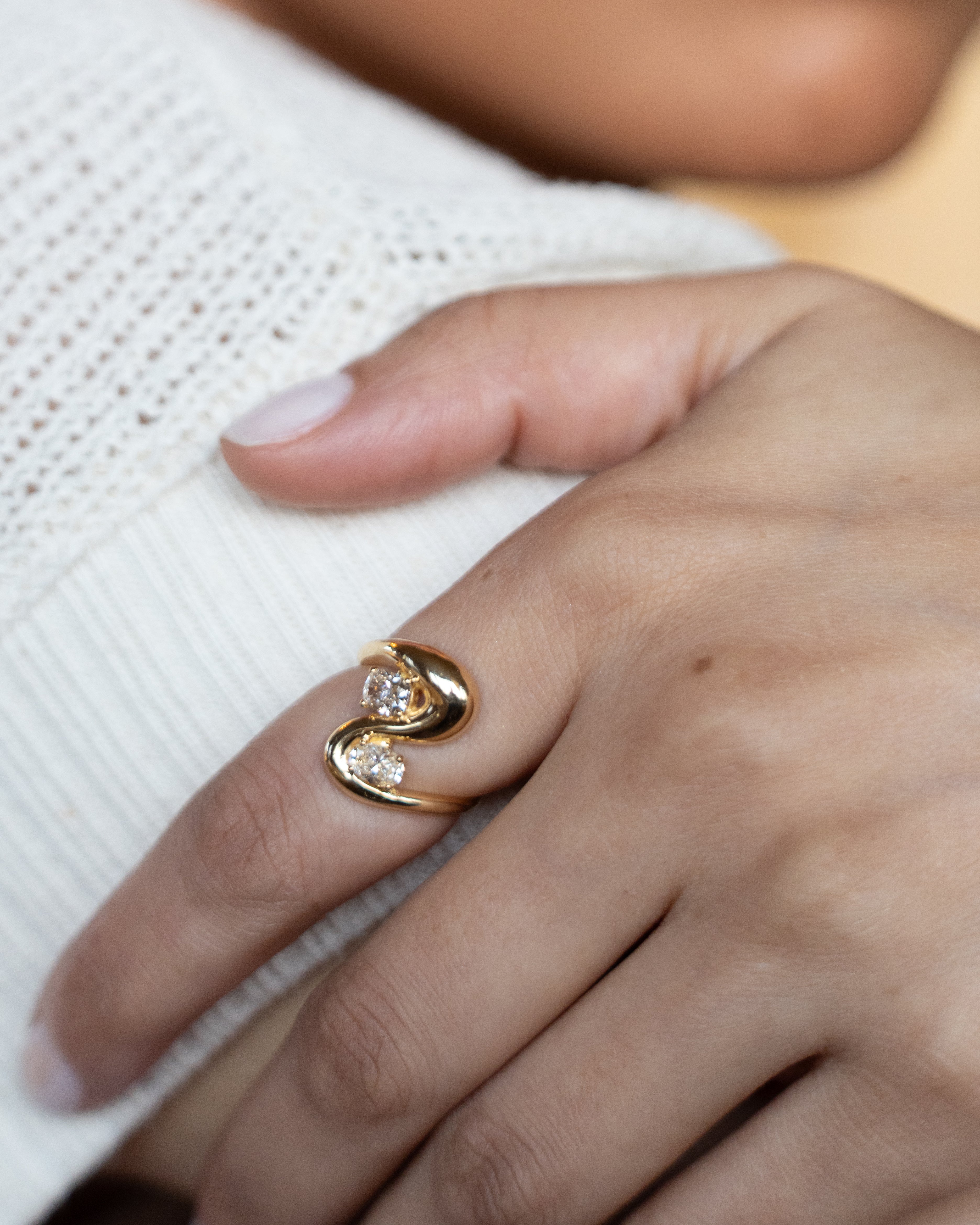 Double Wave Ring