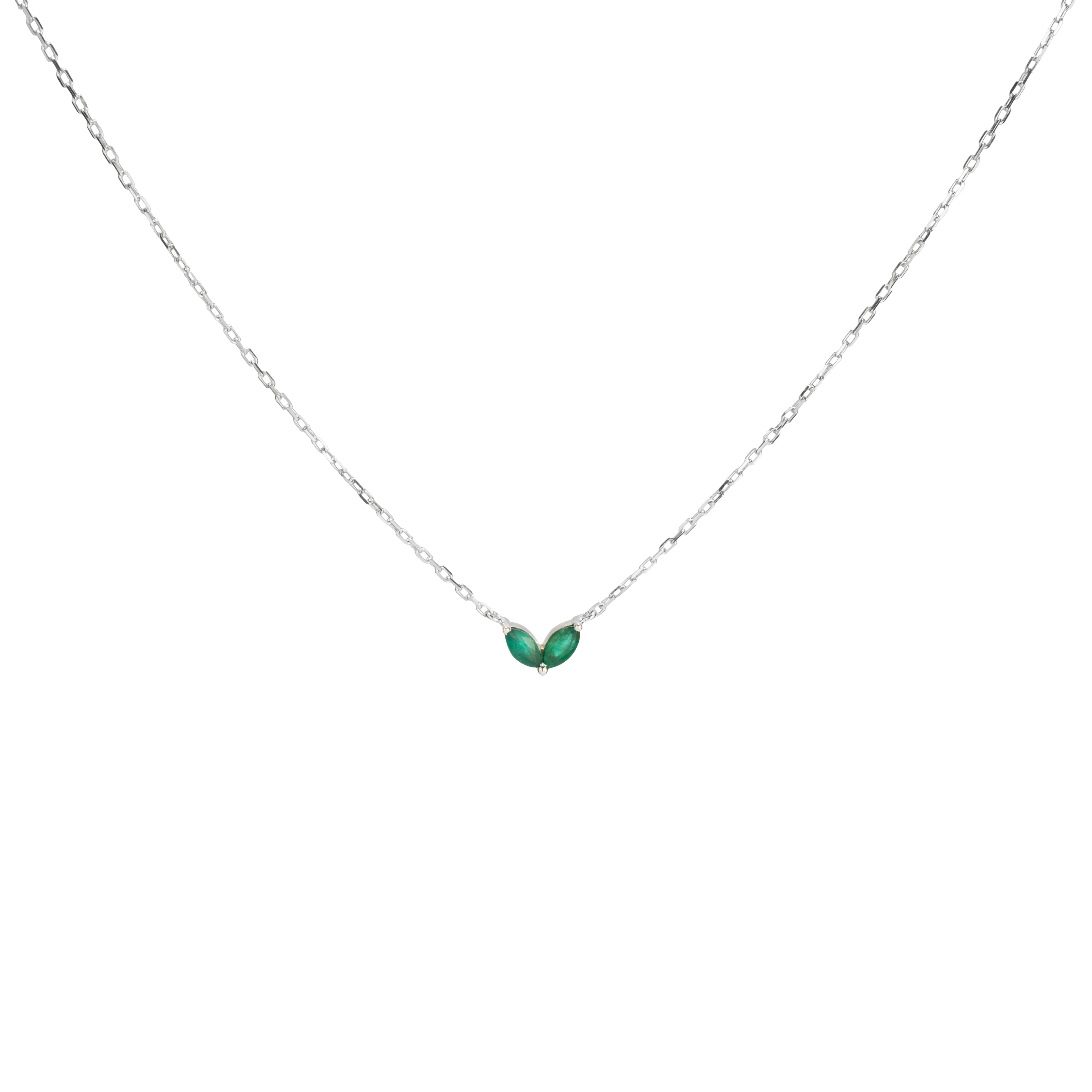 MARQUISE EMERALD PENDANT