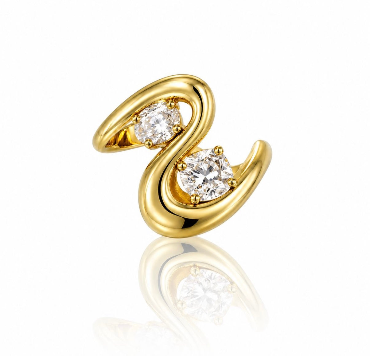 Double Wave Ring