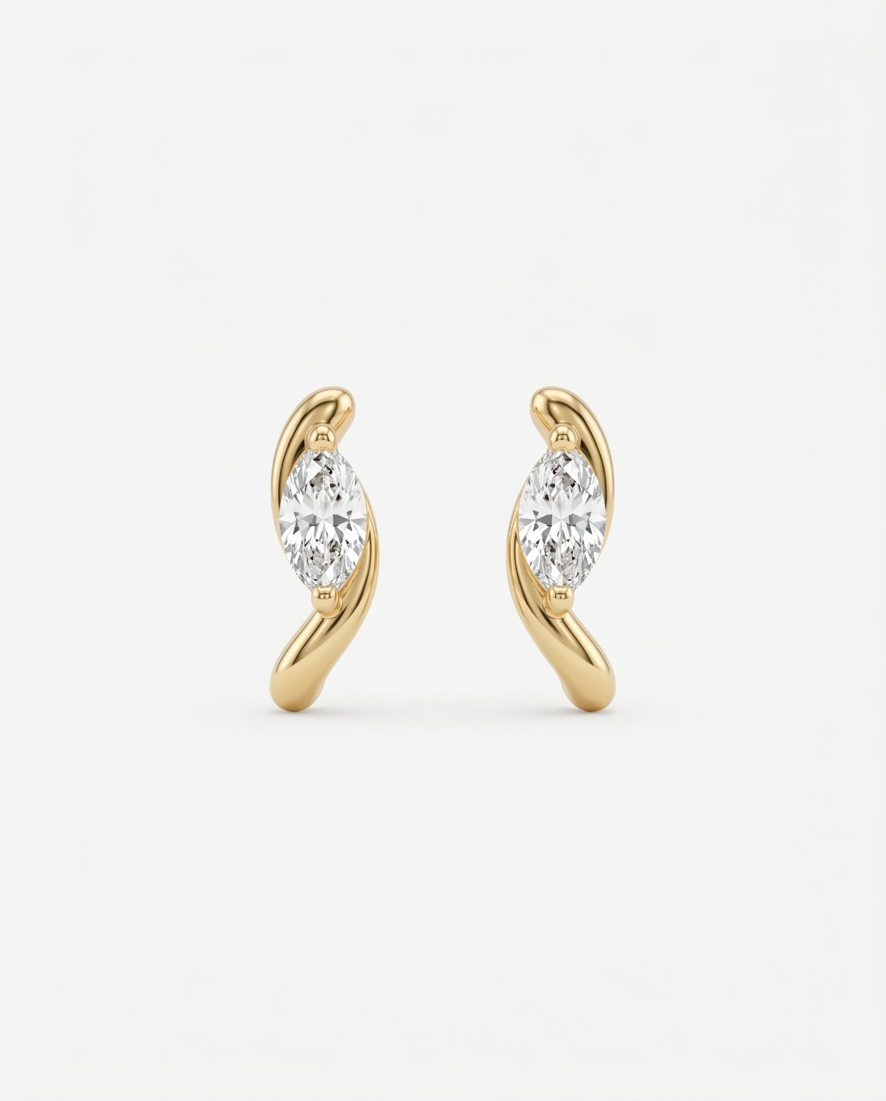 Marquise Wave Earrings